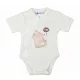 ABR Rövid ujjú átlapolós pamut body - Fehér - Cica (44)