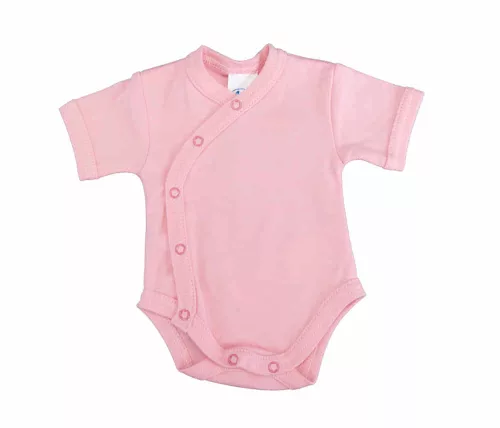 Rövid ujjú elöl patentos baba body