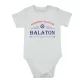 Rövid ujjú baba body Balaton mintával