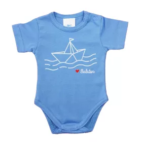 Rövid ujjú baba body Balaton mintával