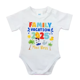 Rövid ujjú baba body Balaton mintával