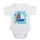 Rövid ujjú baba body Balaton mintával