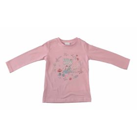 Hosszú ujjú kislány póló cuki mosómedve mintával