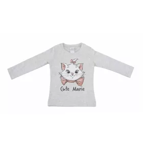 Hosszú ujjú kislány póló Marie cica mintával