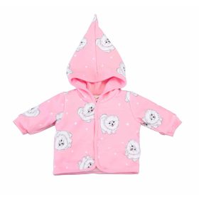 Bélelt kislány kocsikabát Kutyusos mintával