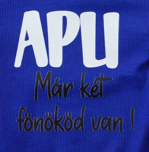 Feliratos rövid ujjú baba body