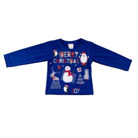Karácsonyi hosszú ujjú kisfiú póló