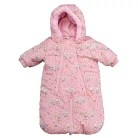   Mintás vízlepergetős, kapucnis bélelt bébizsák, overál