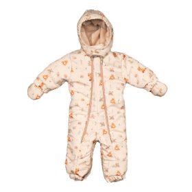   Mintás vízlepergetős, kapucnis bélelt overál kesztyűvel