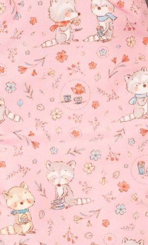 Mintás vízlepergetős, kapucnis bélelt overál kesztyűvel