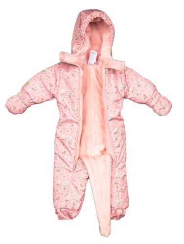 Mintás vízlepergetős, kapucnis bélelt overál kesztyűvel