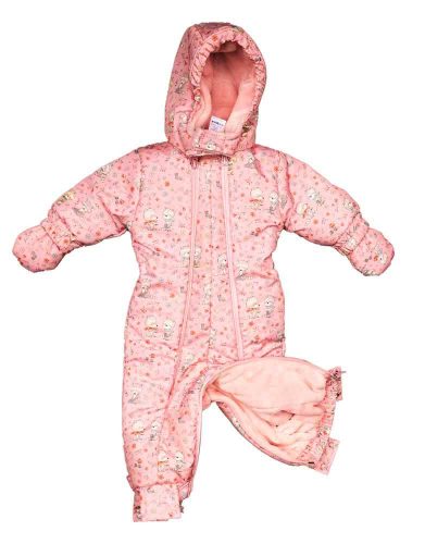 Mintás vízlepergetős, kapucnis bélelt overál kesztyűvel