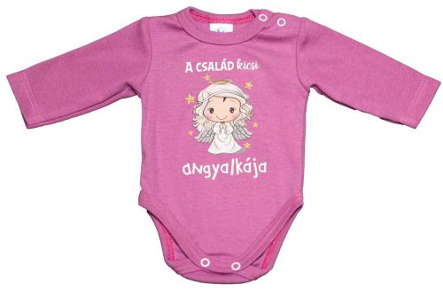 Hosszú ujjú baba body karácsonyi mintával