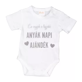 Rövid ujjú Anyák napi baba body