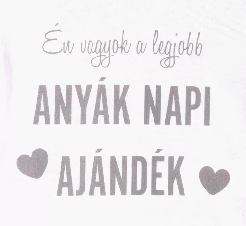 Rövid ujjú Anyák napi baba body