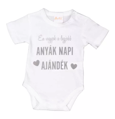 Rövid ujjú Anyák napi baba body