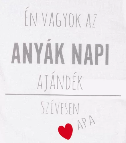 Rövid ujjú Anyák napi baba body