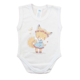 Ujjatlan baba body rókás mintával