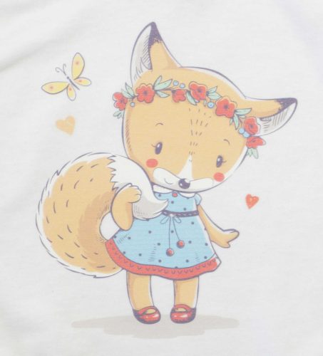 Ujjatlan baba body rókás mintával