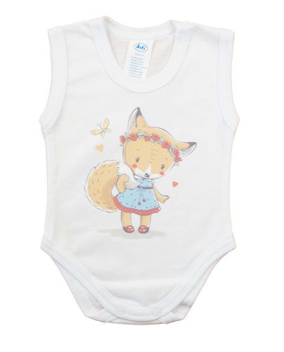 Ujjatlan baba body rókás mintával