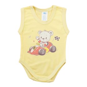 Ujjatlan baba body autós maci mintával