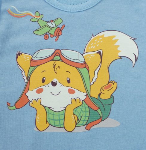 Ujjatlan baba body rókás mintával