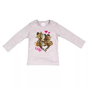 Hosszú ujjú kislány póló cuki Tigris mintával