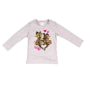 Hosszú ujjú kislány póló cuki Tigris mintával