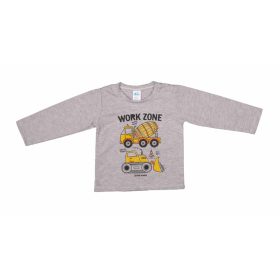 Hosszú ujjú fiú póló Munkagépes mintával