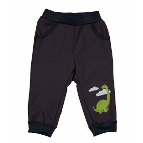 Vízlepergetős softshell kisfiú nadrág Dínó mintáva