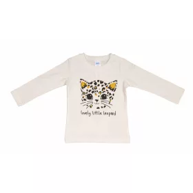 Hosszú ujjú kislány póló cuki Leopárd mintával
