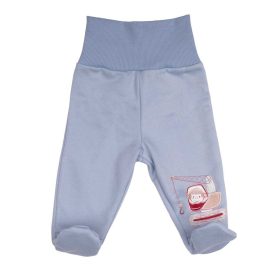 Belül bolyhos kisfiú baba nadrág kismajom mintával