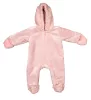 ABR Kapucnis wellsoft baba overál - Púder rózsaszín - 56