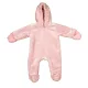 ABR Kapucnis wellsoft baba overál - Púder rózsaszín - 56