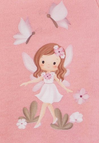 Vékony pamut baba kocsikabát – Tündér mintával