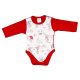 Hosszú ujjú baba body karácsonyi manó mintával