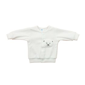 Plüss baba kocsikabát jegesmedvés mintával