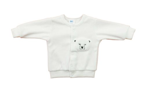 Plüss baba kocsikabát jegesmedvés mintával