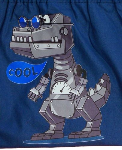 Vállfás oviszsák robotos mintával