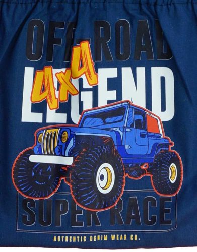 Vállfás oviszsák Off Road mintával