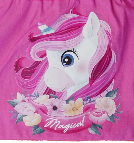 Vállfás oviszsák, Unikornis mintával