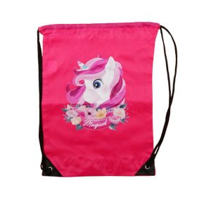 Zsinóros tornazsák Kislány unikornis mintával