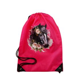 Zsinóros tornazsák Kislány lovas mintával