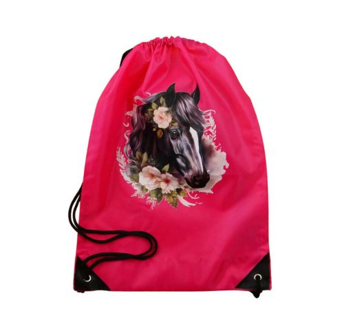 Zsinóros tornazsák Kislány lovas mintával