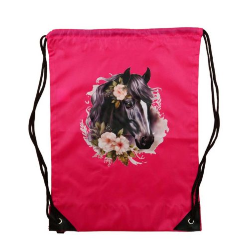 Zsinóros tornazsák Kislány lovas mintával