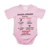 Feliratos rövid ujjú baba body
