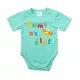 Feliratos rövid ujjú baba body