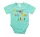 Feliratos rövid ujjú baba body