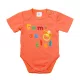 Feliratos rövid ujjú baba body