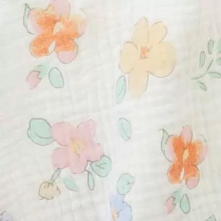 Szamóca ruha Virágos géz 062